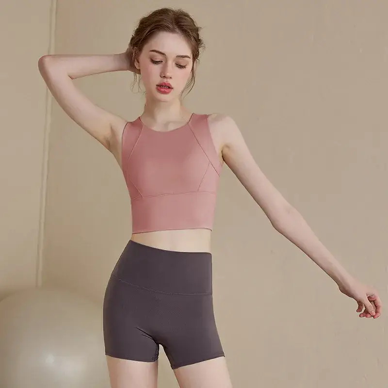 Women's Grey High Waist Sports Bra Pants Set