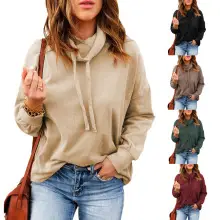 Women 2025 Cotton Pullover Sweatshirt Contrast Color Spring Autumn โ feature 5