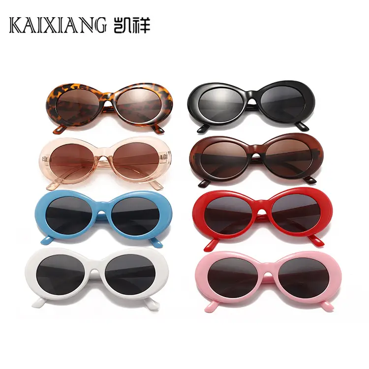 Red Oval Sunglasses for Men Women Fashion Travel - Image 11