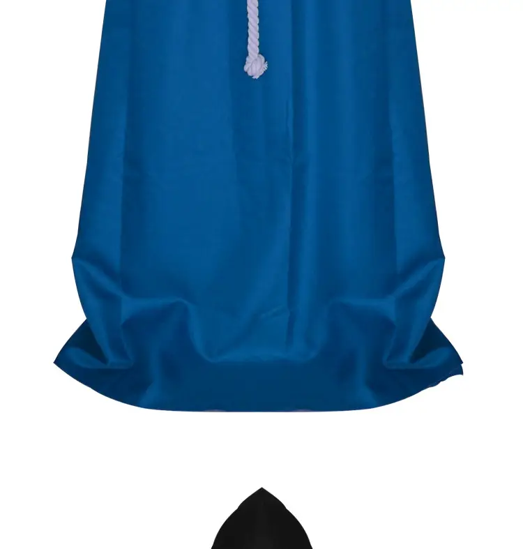 White Medieval Monk Robe with Cross Hooded Design — feature 10
