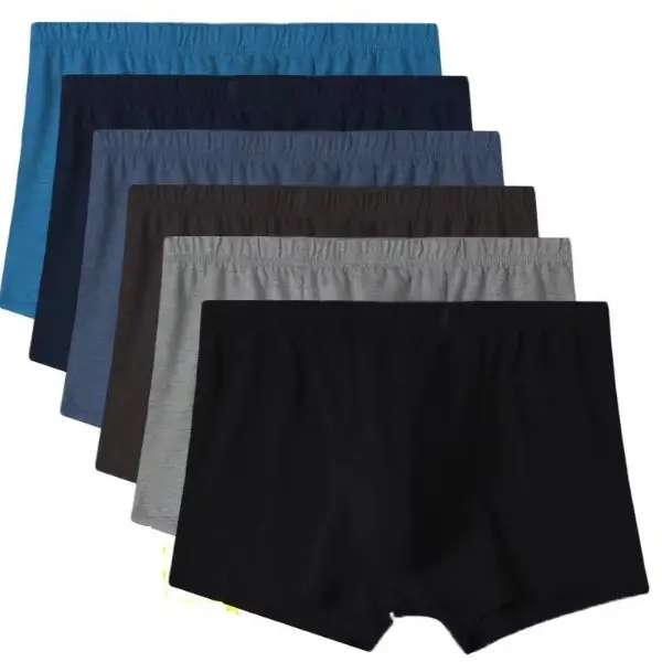 Men Cotton Boxer Underwear Black Multi Color Wholesale - Image 11