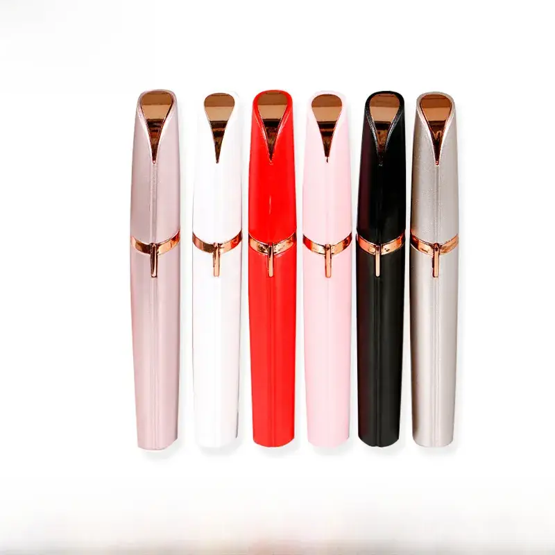 USB Rechargeable Pink Eyebrow Trimmer for Women - Image 6