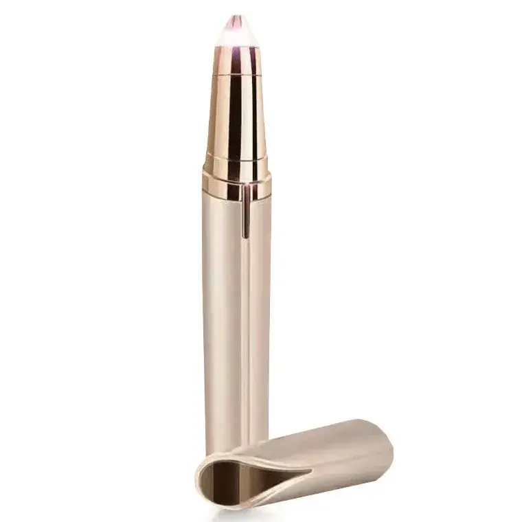 USB Rechargeable Pink Eyebrow Trimmer for Women - Image 4
