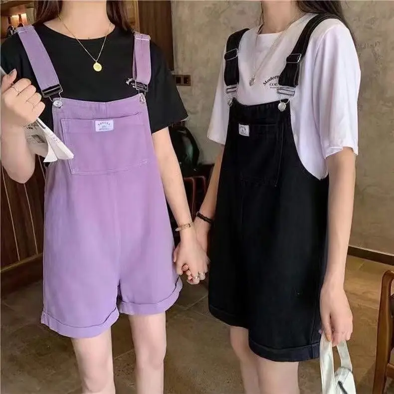 Overalls for Women K-Style Denim Shorts 2025 - Image 4