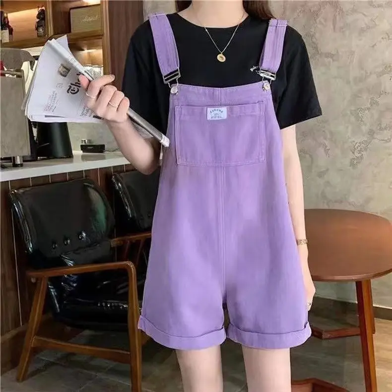 Overalls for Women K-Style Denim Shorts 2025 - Image 2