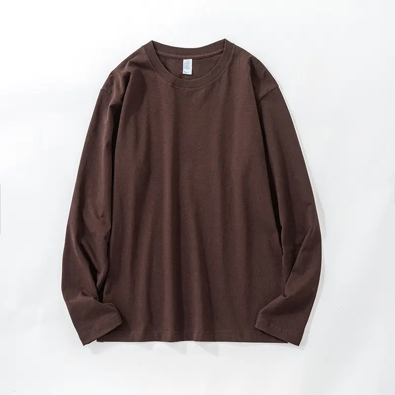 Men Cotton Light Blue Long Sleeve Shirt 250g - Image 14