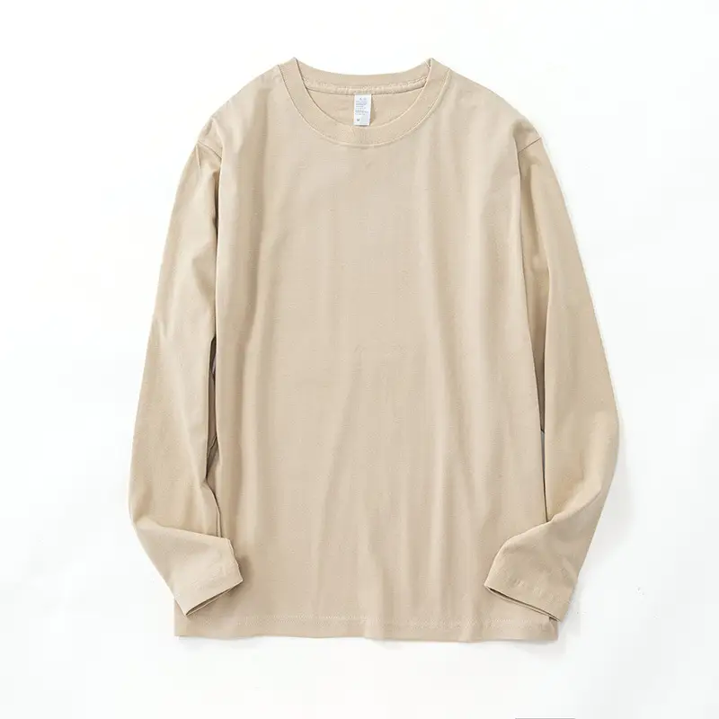 Men Cotton Light Blue Long Sleeve Shirt 250g - Image 2