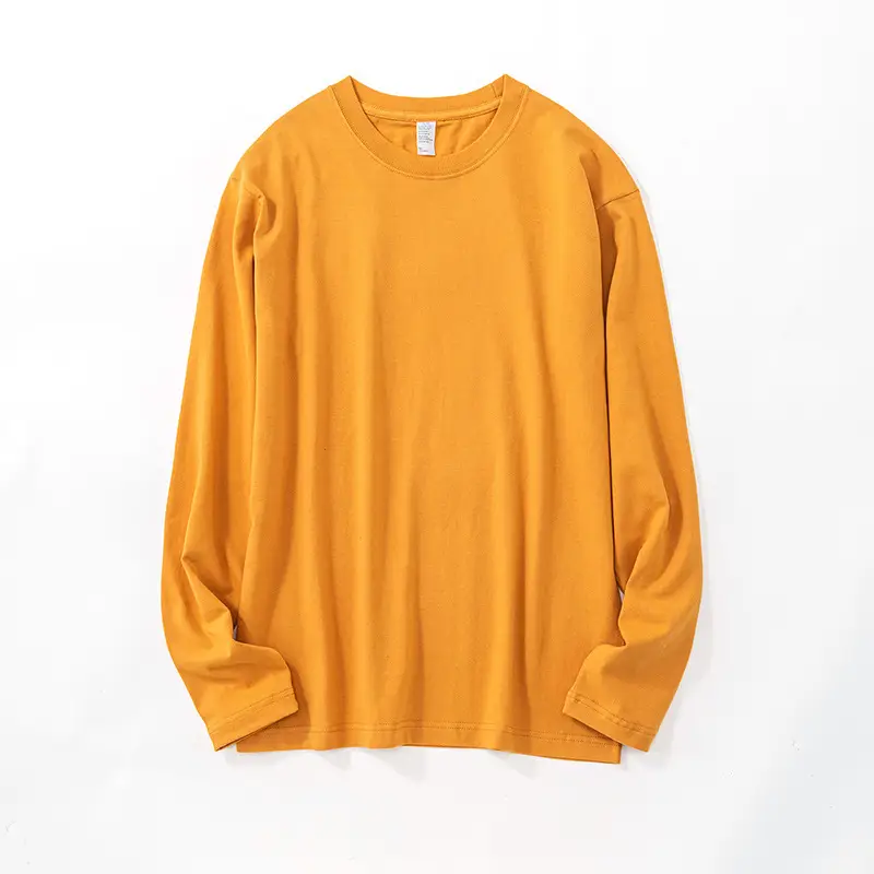 Men Cotton Light Blue Long Sleeve Shirt 250g - Image 5