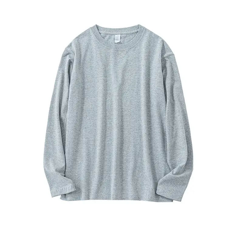 Men Cotton Light Blue Long Sleeve Shirt 250g - Image 6