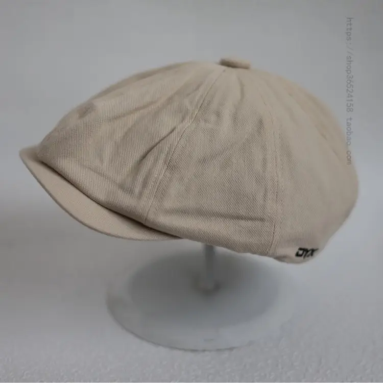 New British Retro Painter Cap Men's Women's Trendy Cap Brown - Image 8
