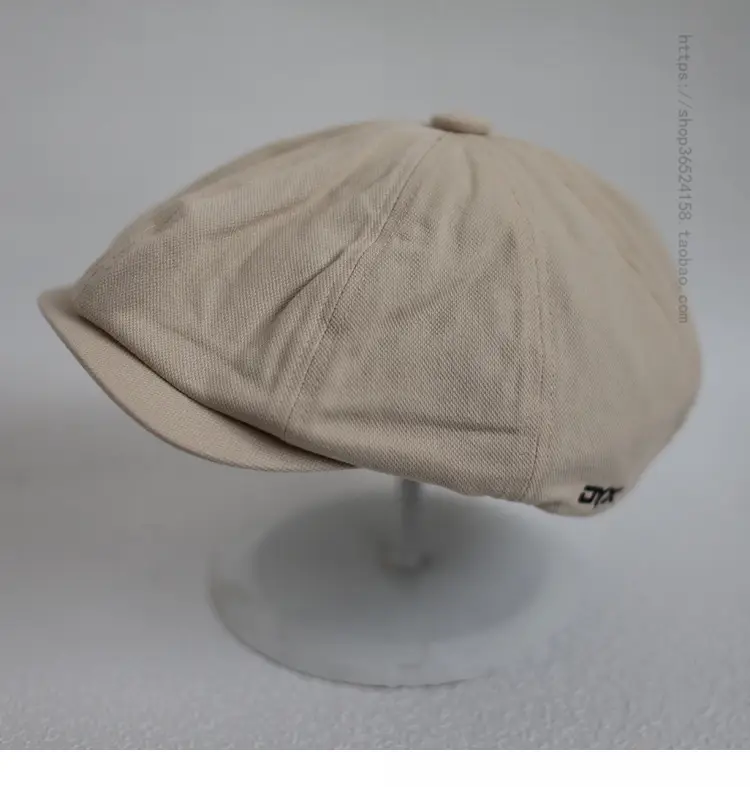 New British Retro Painter Cap Men's Women's Trendy Cap Brown — feature 1