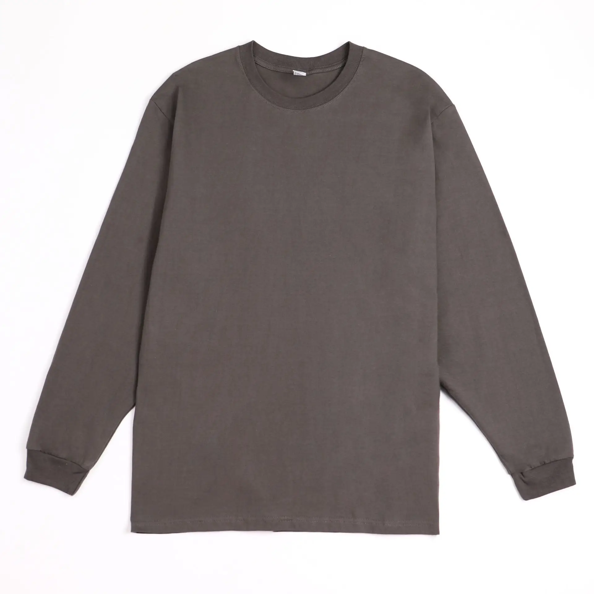 Men Black Cotton Sweatshirt 250g Long Sleeve