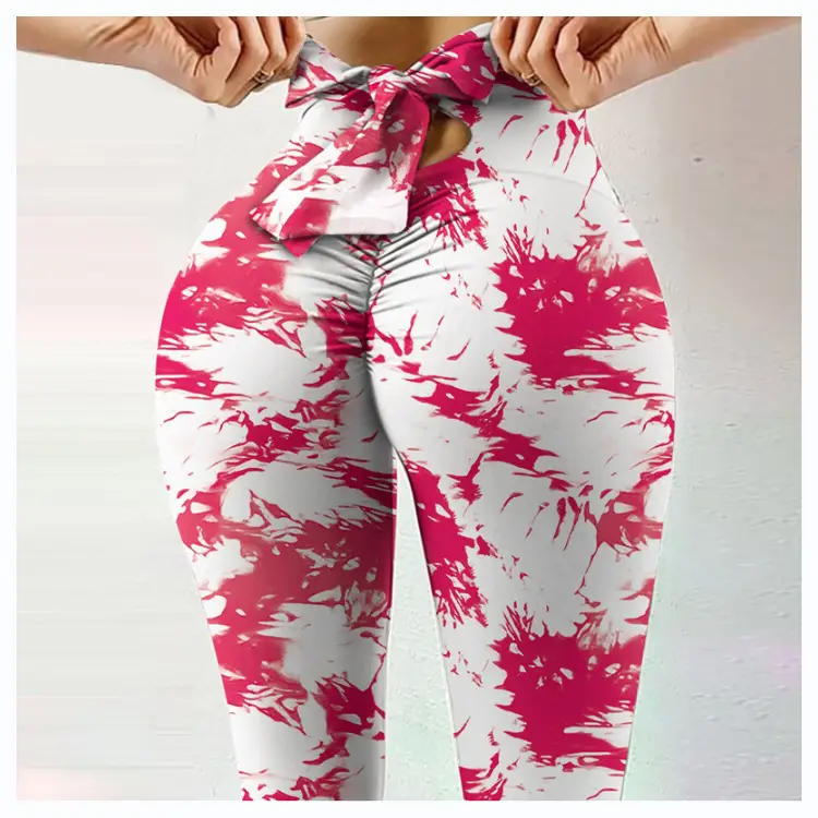 2022 Women's Purple Printed Hip-Lift Leggings - Image 18