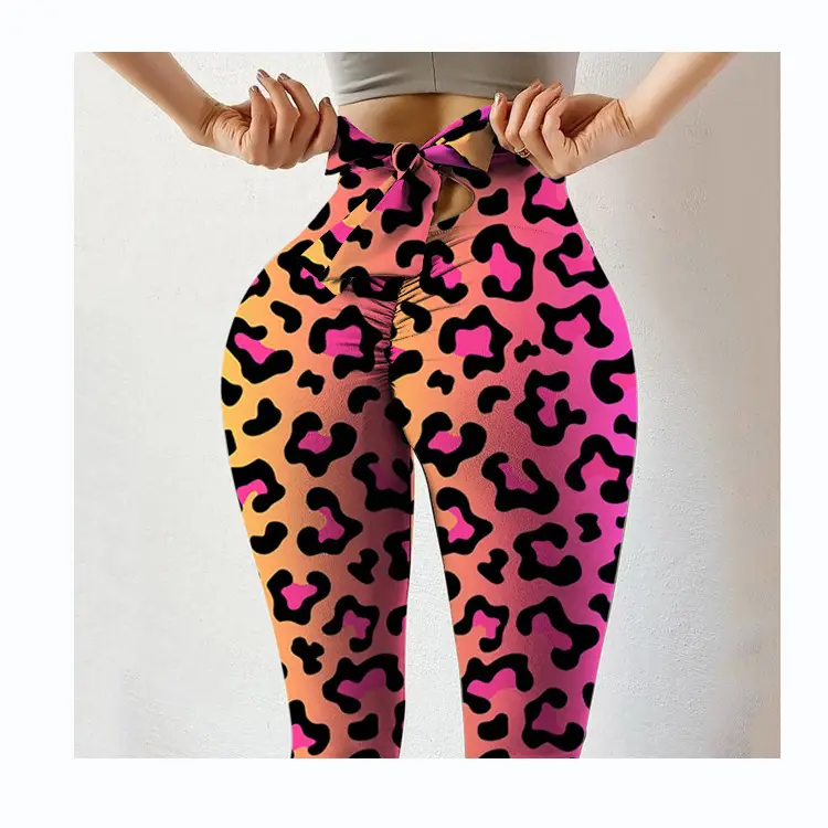 2022 Women's Purple Printed Hip-Lift Leggings - Image 28
