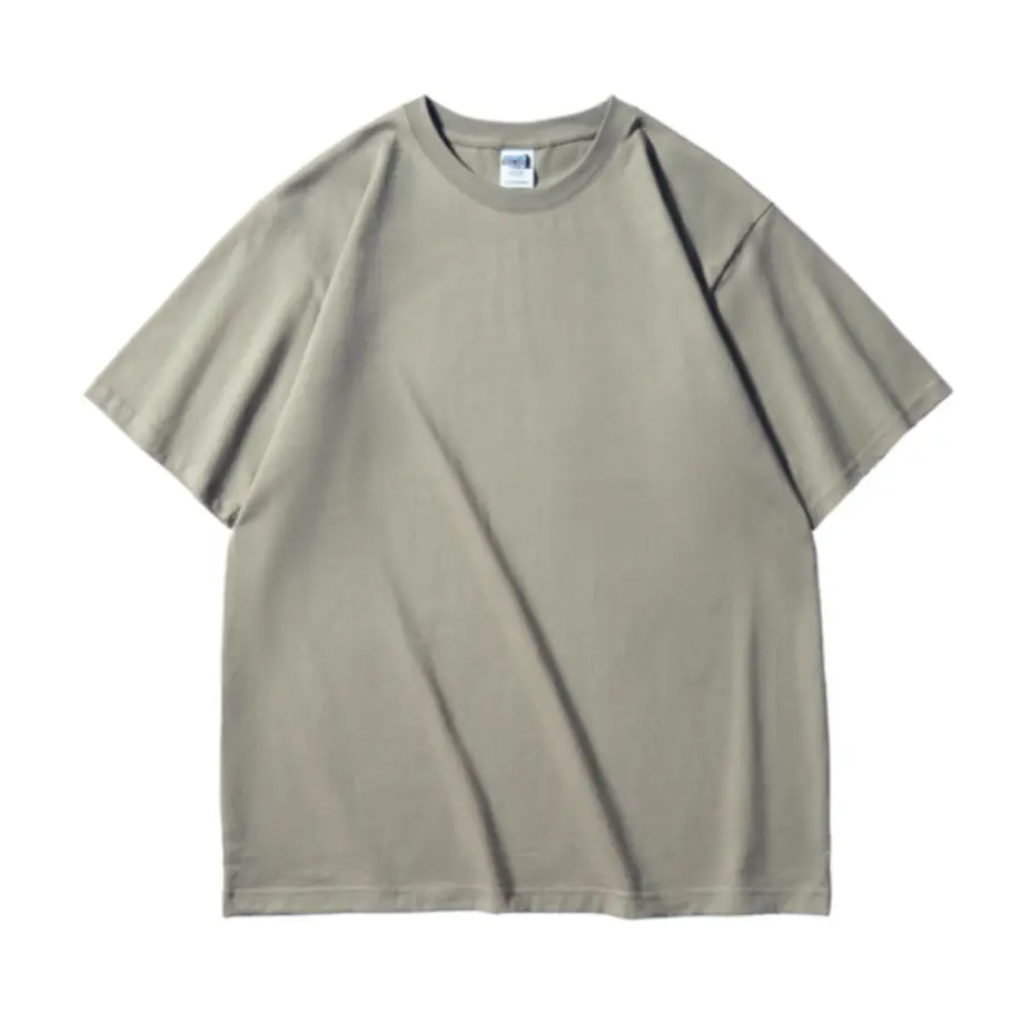 Off-Shoulder T-Shirt for Men Loose Fit Beige - Image 20