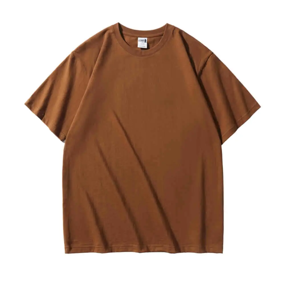 Off-Shoulder T-Shirt for Men Loose Fit Beige - Image 8
