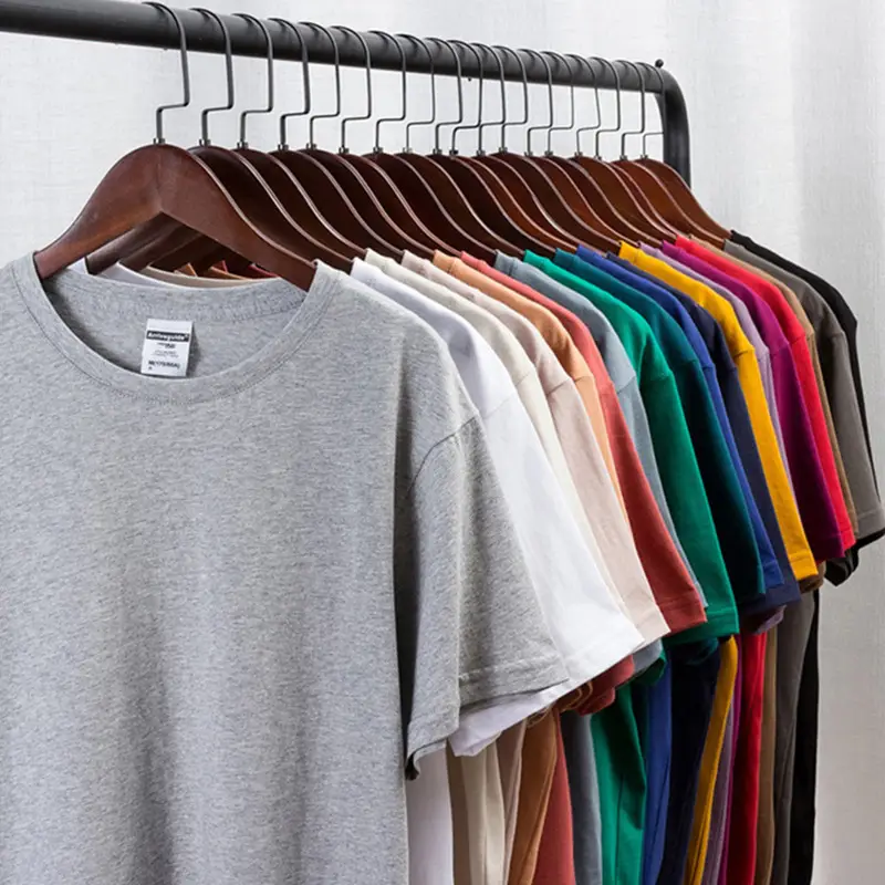 Gray Tight Spin Cotton Round Neck T-Shirt - Image 21
