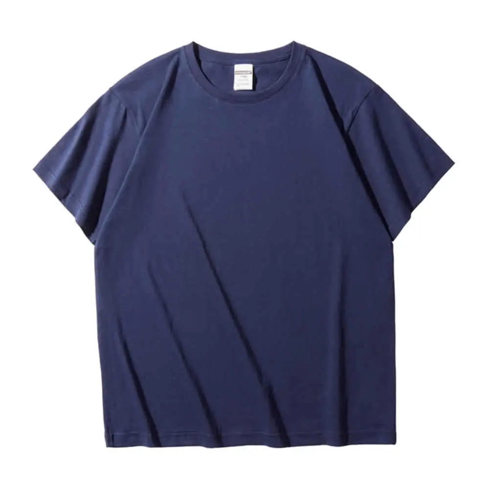 Gray Tight Spin Cotton Round Neck T-Shirt - Image 19