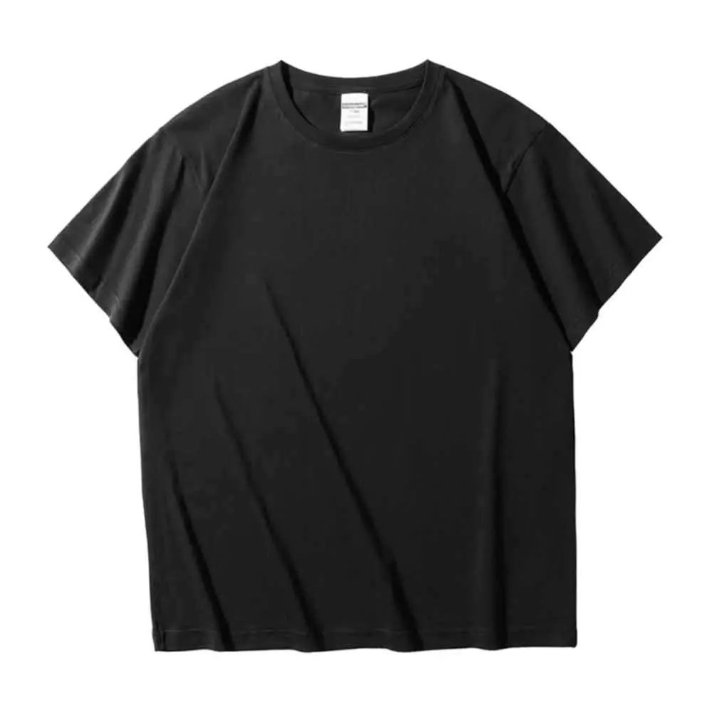 Gray Tight Spin Cotton Round Neck T-Shirt - Image 4