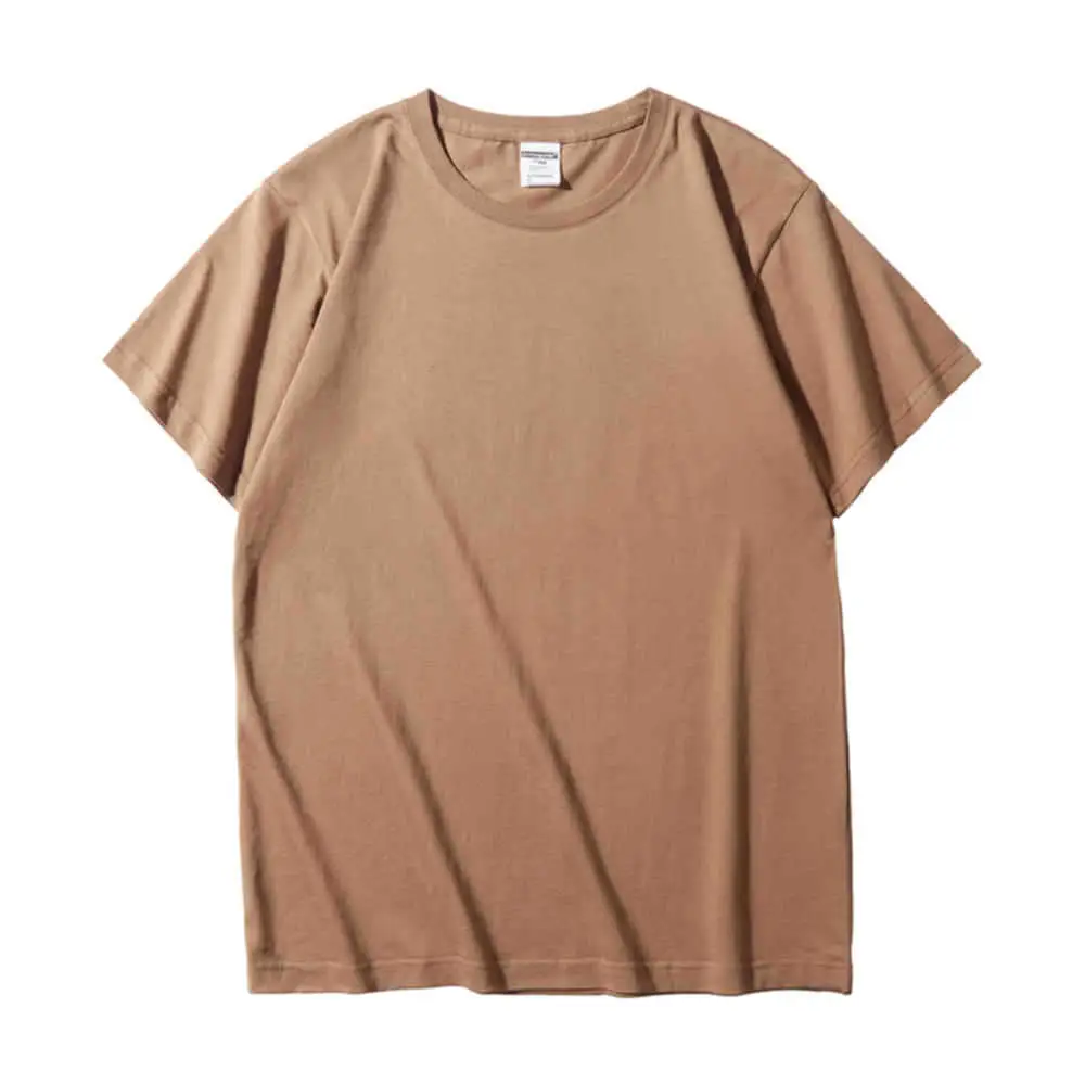 Gray Tight Spin Cotton Round Neck T-Shirt - Image 9