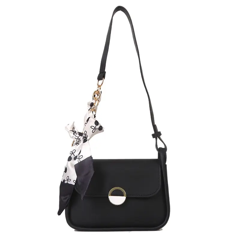 Black Chain Shoulder Crossbody Bag for Women