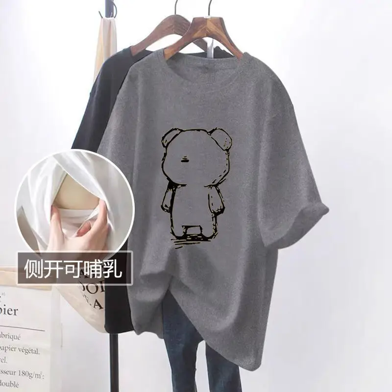 Purple Side-Opening T-Shirt for Girls Summer Wear — feature 12