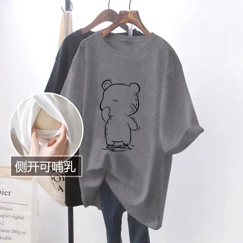 Purple Side-Opening T-Shirt for Girls Summer Wear — feature 14