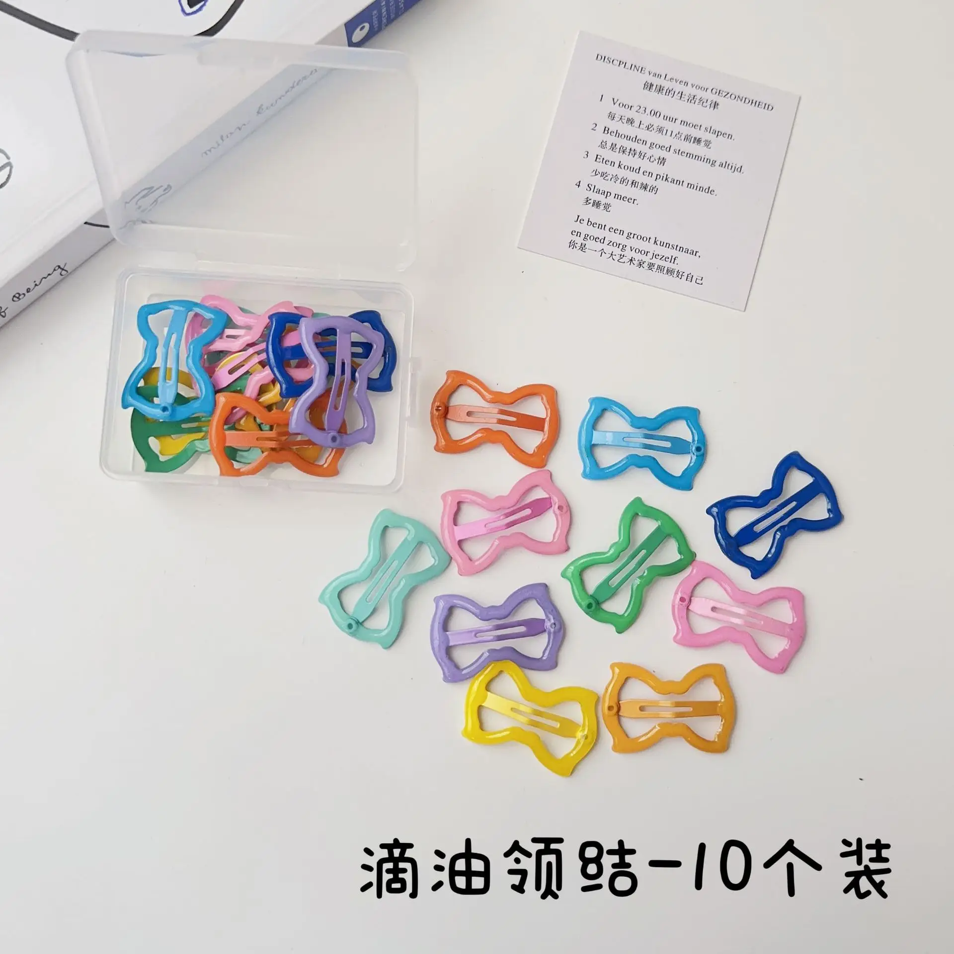 Colorful Wave Dot Star Small Hairpin Women's Side Bangs Clip