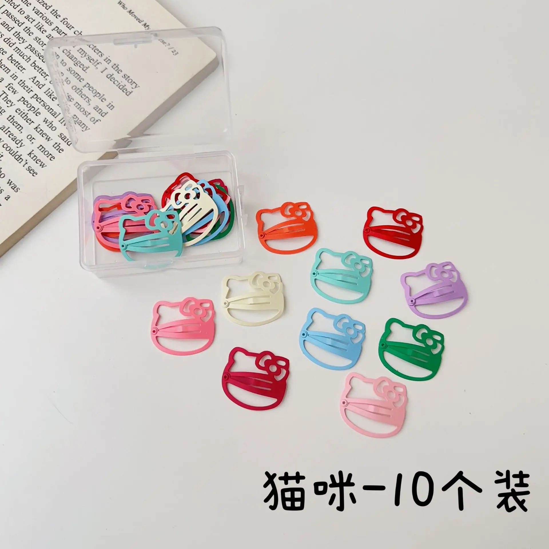 Colorful Wave Dot Star Small Hairpin Women's Side Bangs Clip
