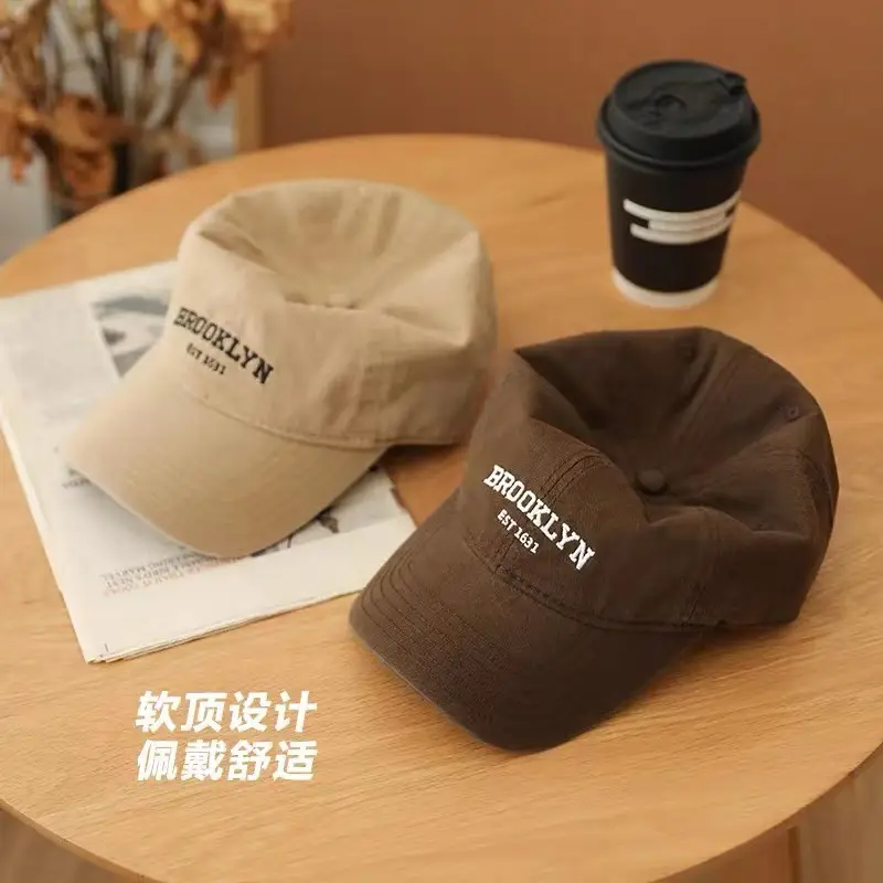 Men Retro Duck Tongue Cap Brown Japanese Spring Summer - Image 11