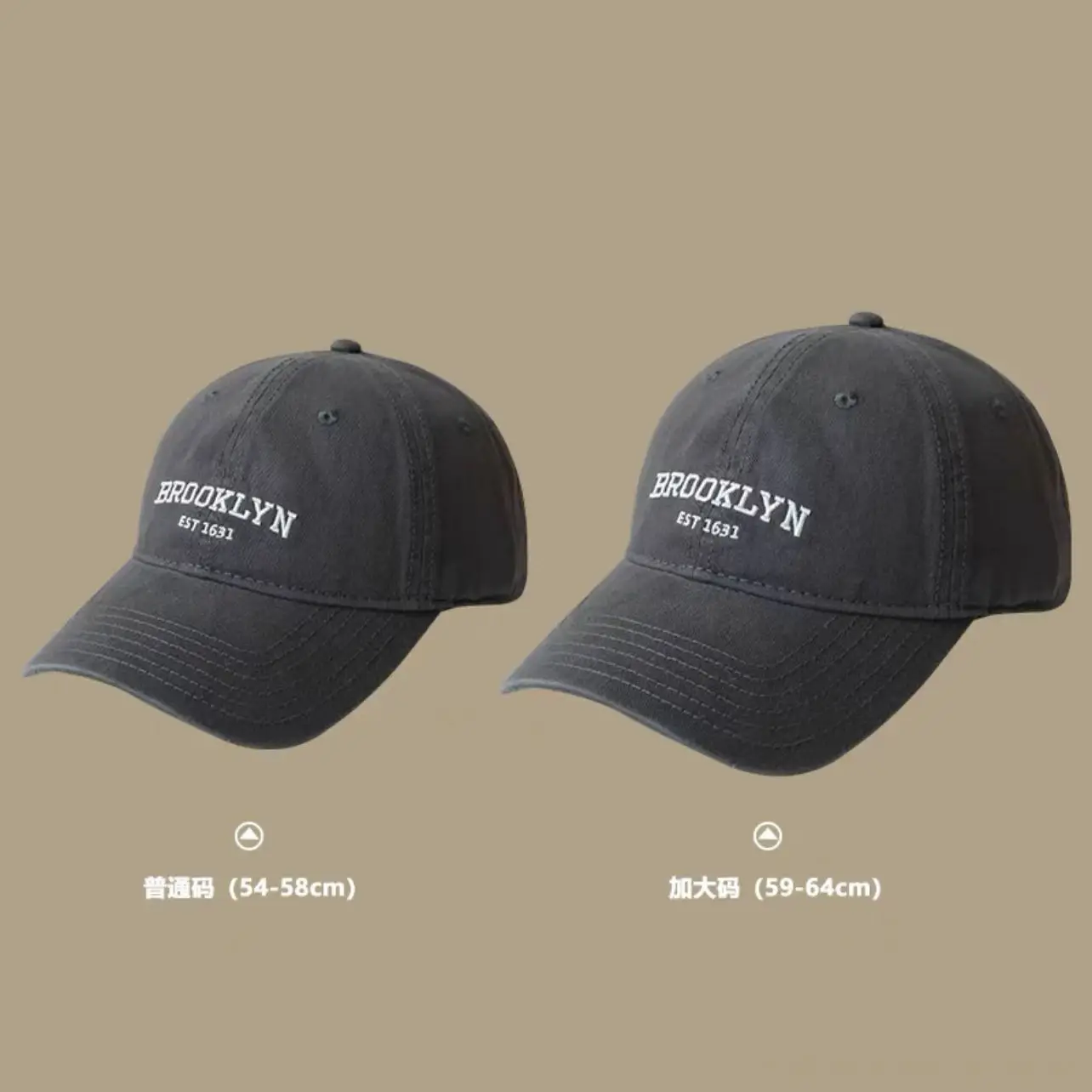 Men Retro Duck Tongue Cap Brown Japanese Spring Summer - Image 2