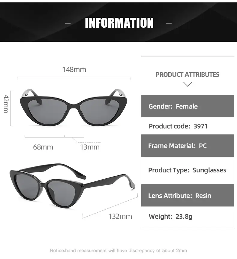 Pink Cat-Eye Sunglasses for Men Anti-Uv — feature 12