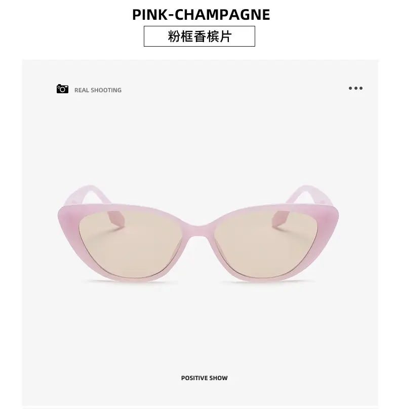 Pink Cat-Eye Sunglasses for Men Anti-Uv — feature 20