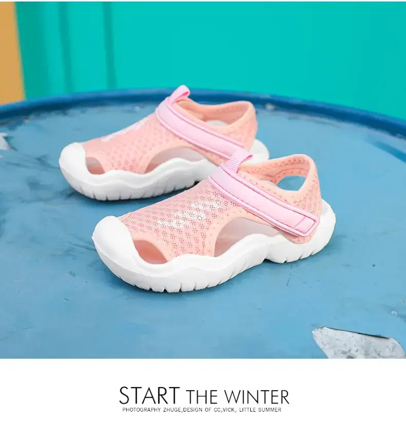 Black Casual Sandals for Men Women Kids Summer Beach Wear — feature 16