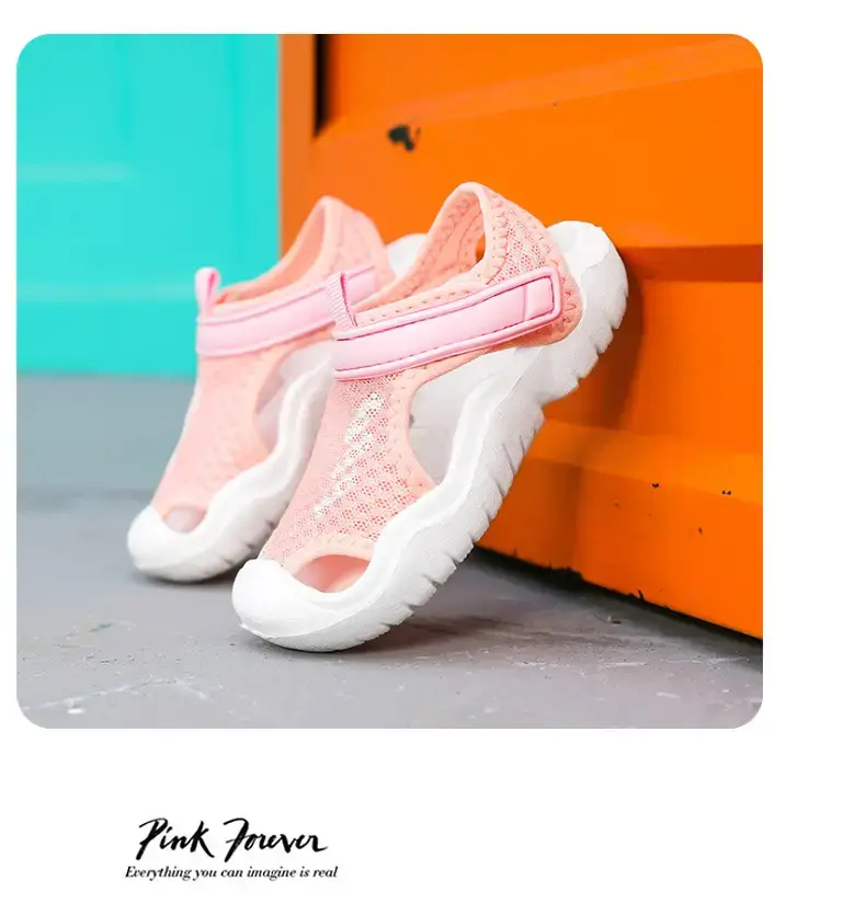 Black Casual Sandals for Men Women Kids Summer Beach Wear — feature 17