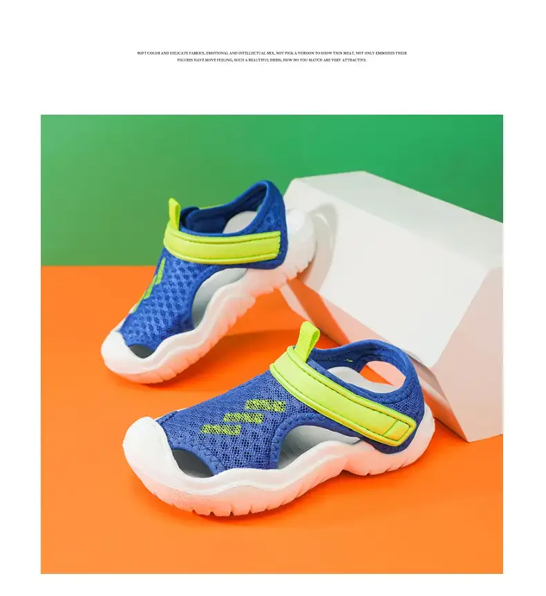 Black Casual Sandals for Men Women Kids Summer Beach Wear — feature 20