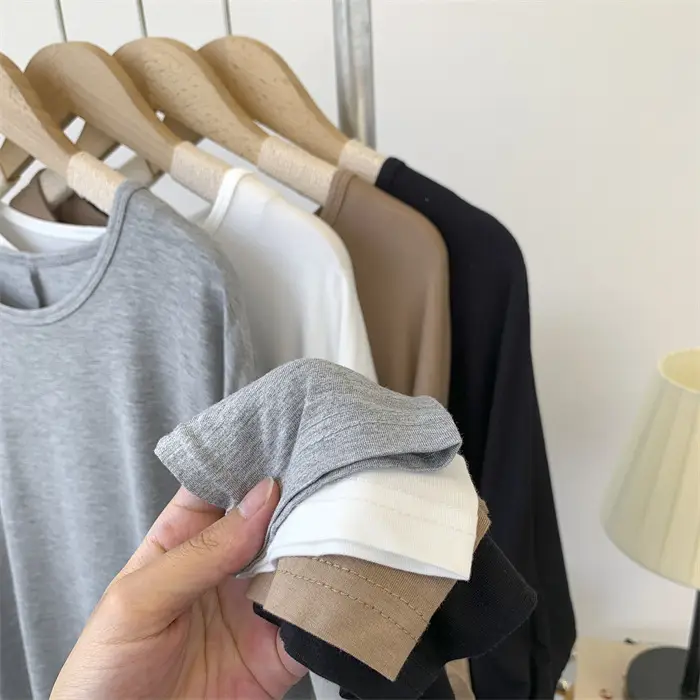 Women Grey Long Sleeve T-Shirt Dress Large — feature 17