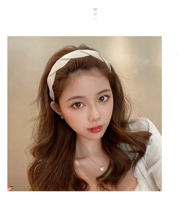 Women's White Embroidered Face Wash Headband 2025 — feature 11
