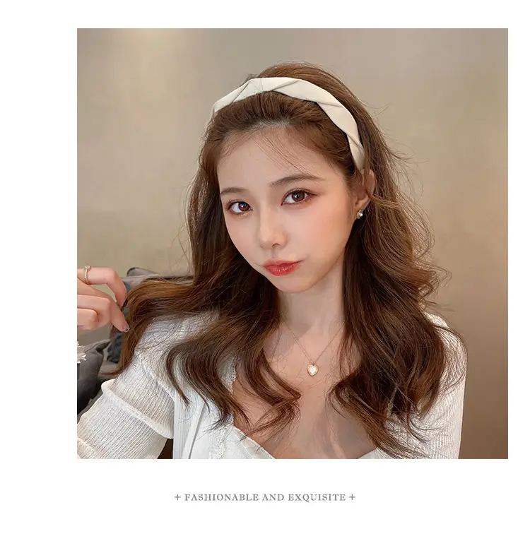 Women's White Embroidered Face Wash Headband 2025 — feature 12