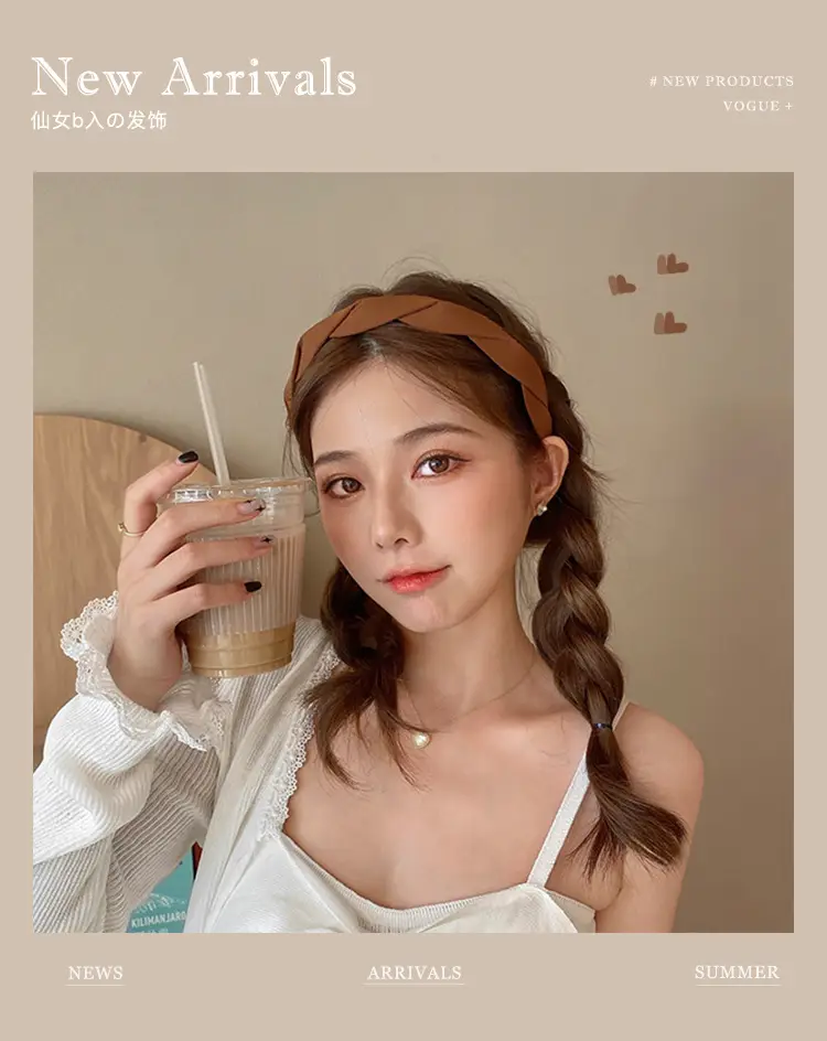 Women's White Embroidered Face Wash Headband 2025 — feature 2