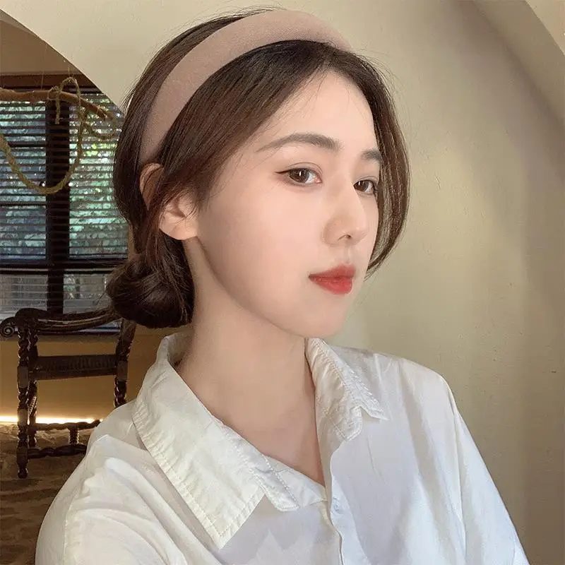 Women's White Embroidered Face Wash Headband 2025 - Image 14