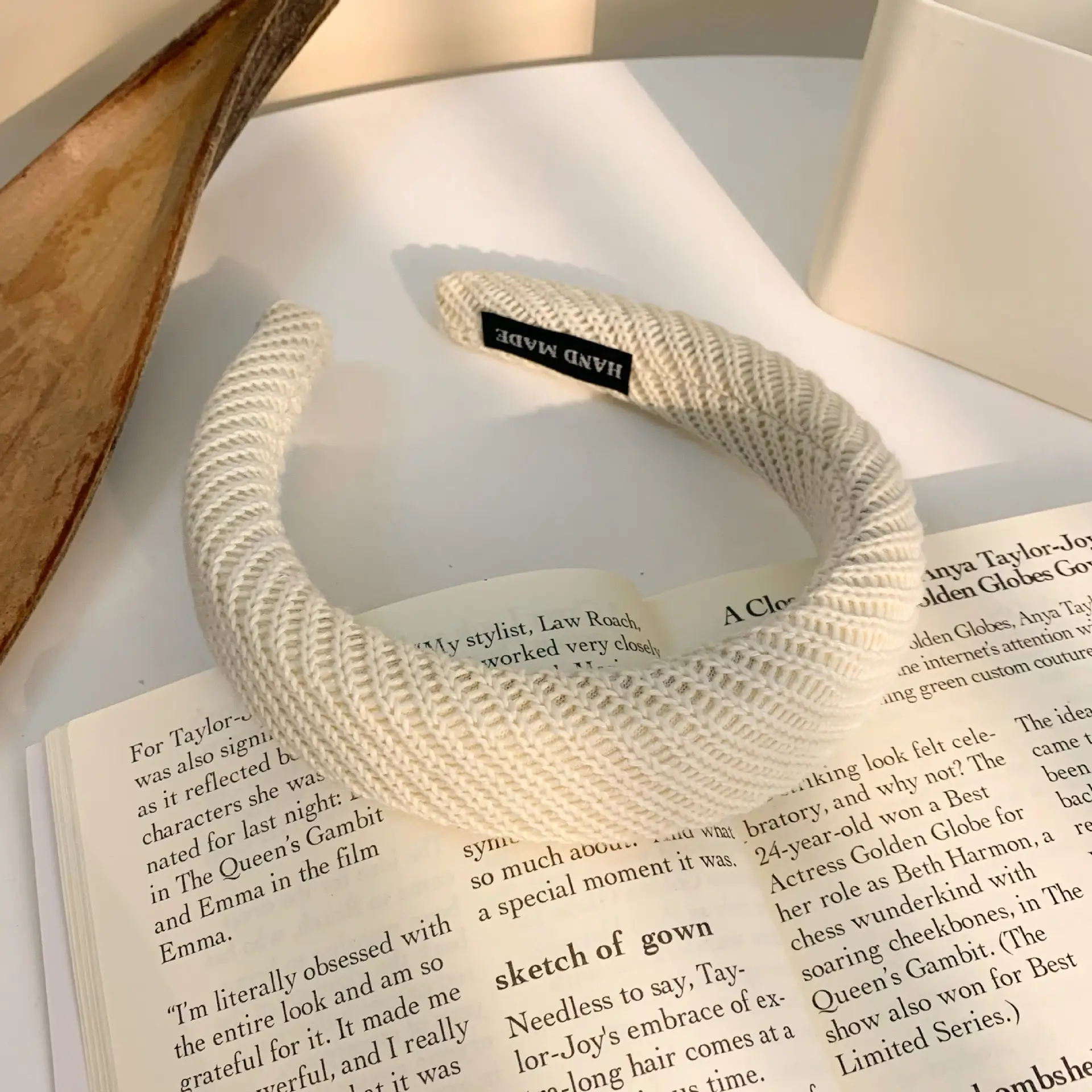 Women's White Embroidered Face Wash Headband 2025 - Image 21