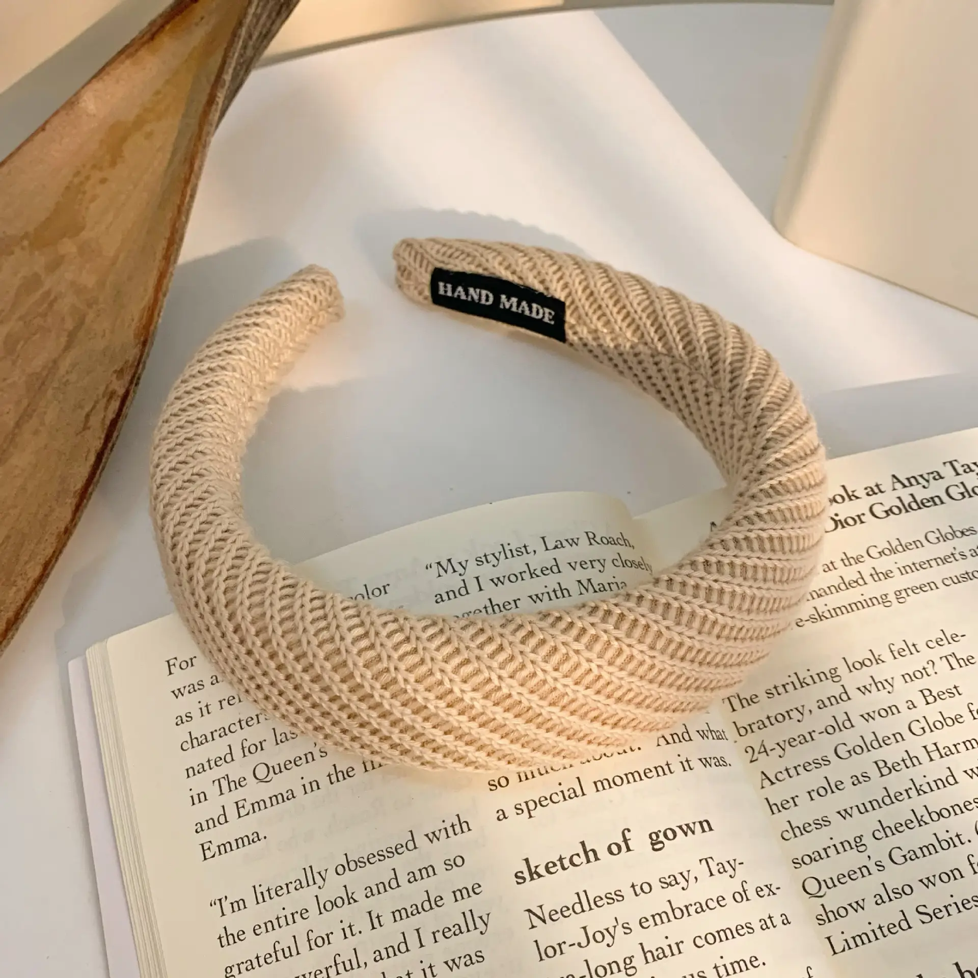 Women's White Embroidered Face Wash Headband 2025 - Image 22