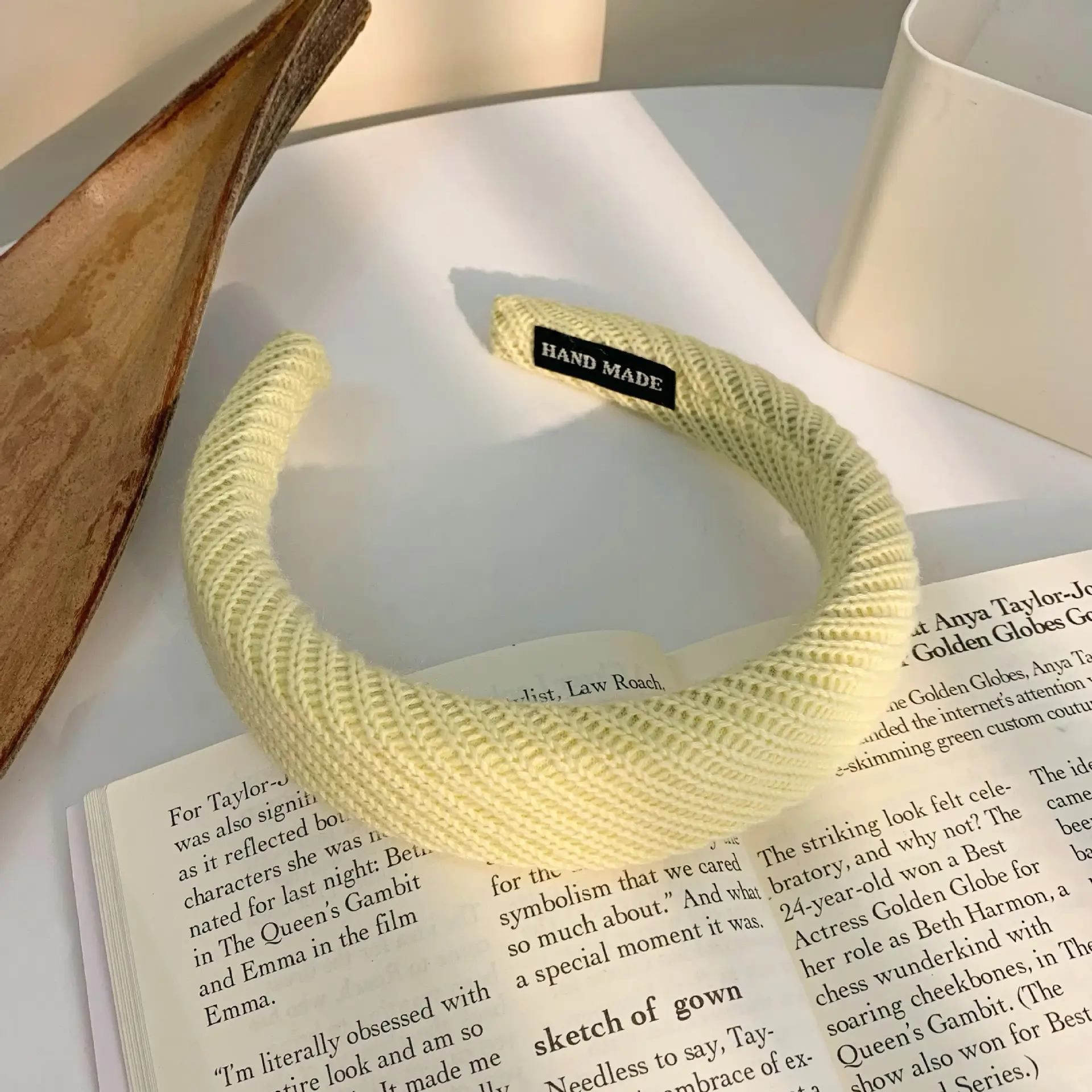 Women's White Embroidered Face Wash Headband 2025 - Image 23