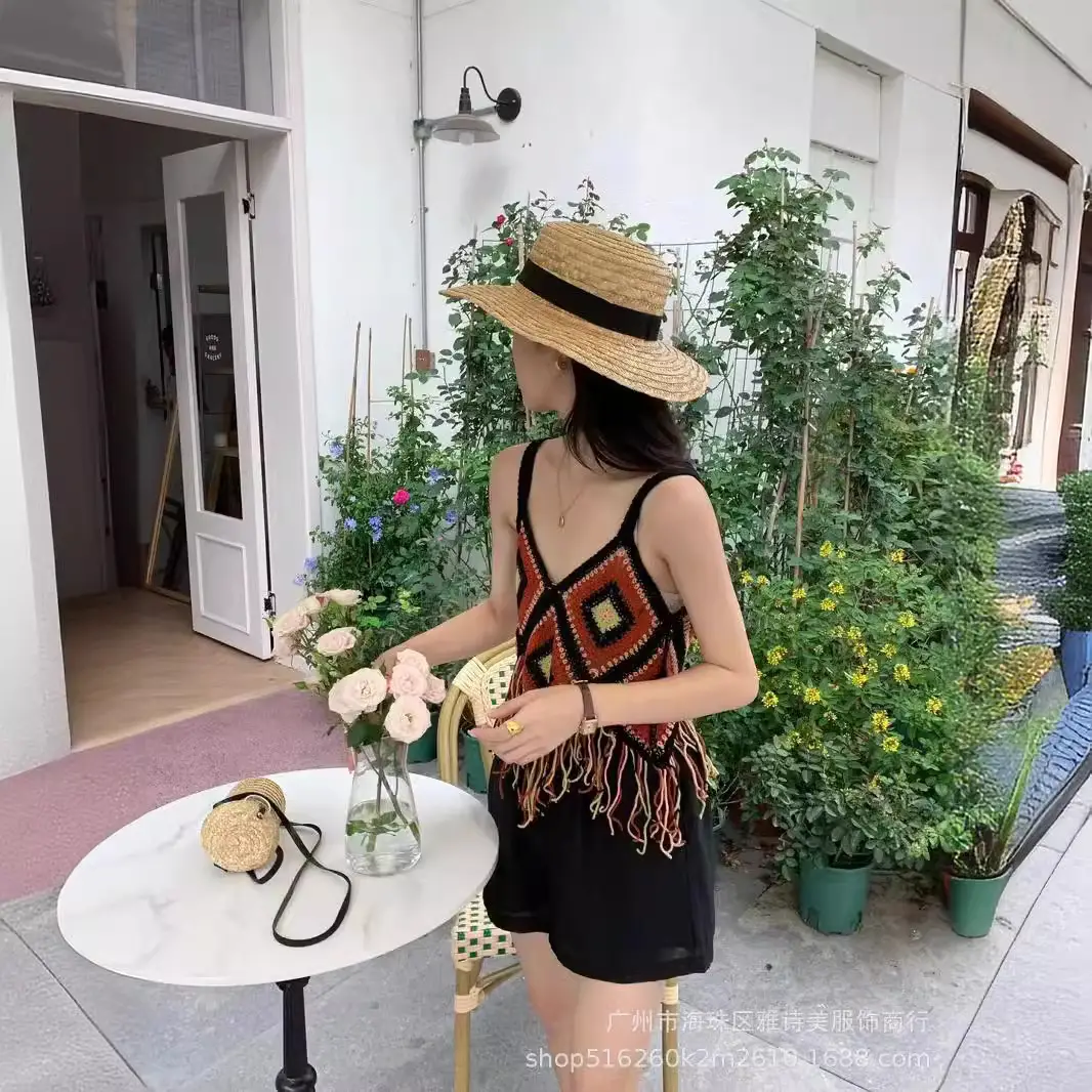 New Arrival Knitted Sleeveless Camisole Women Summer Top