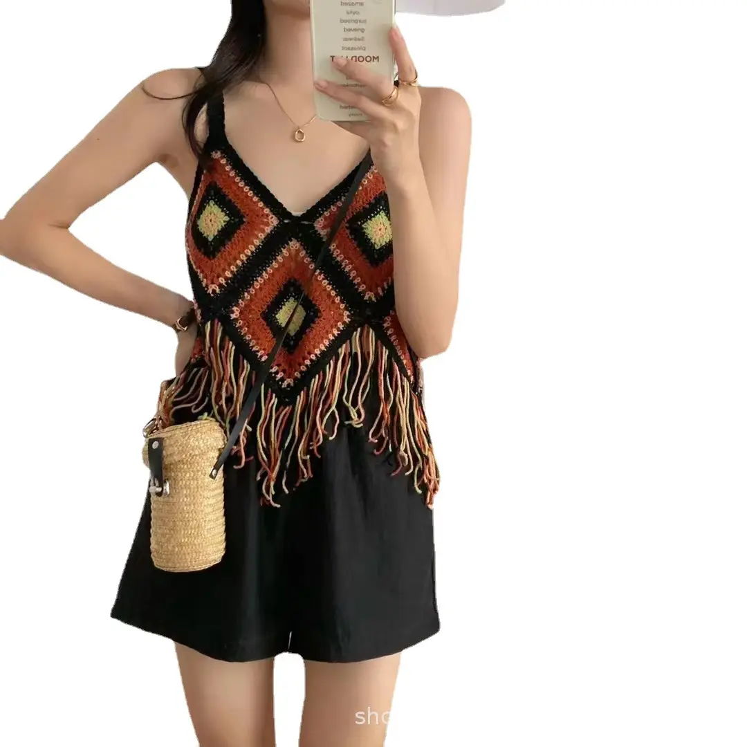 New Arrival Knitted Sleeveless Camisole Women Summer Top