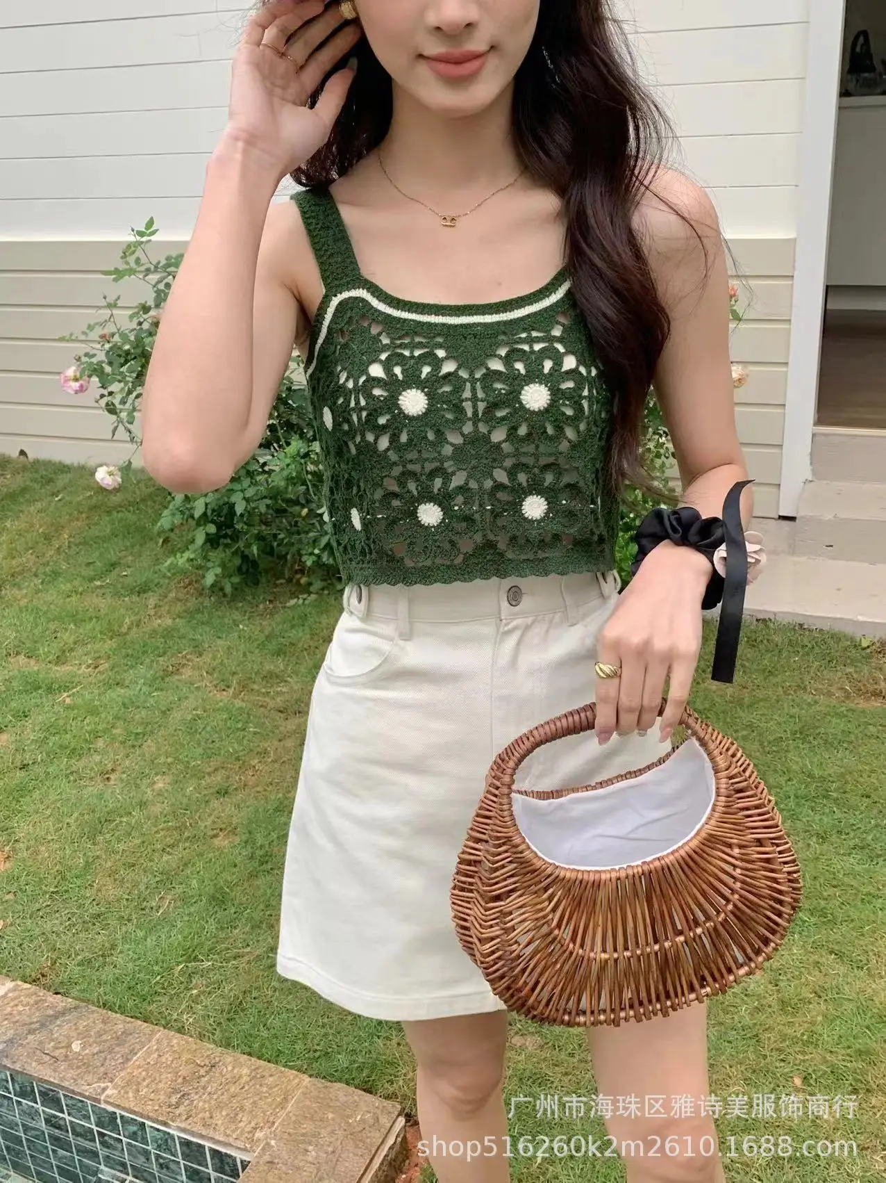 New Arrival Knitted Sleeveless Camisole Women Summer Top