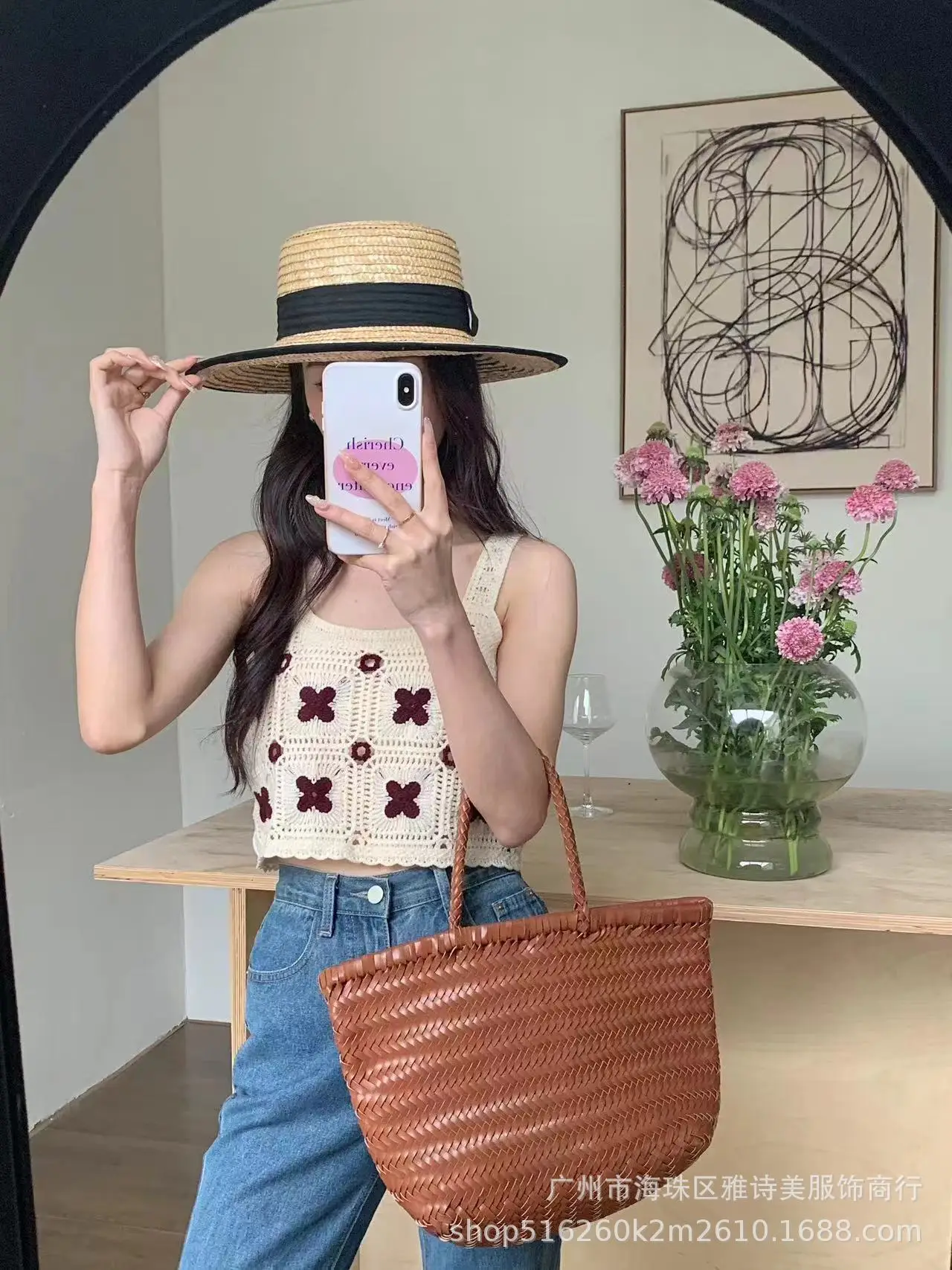 New Arrival Knitted Sleeveless Camisole Women Summer Top