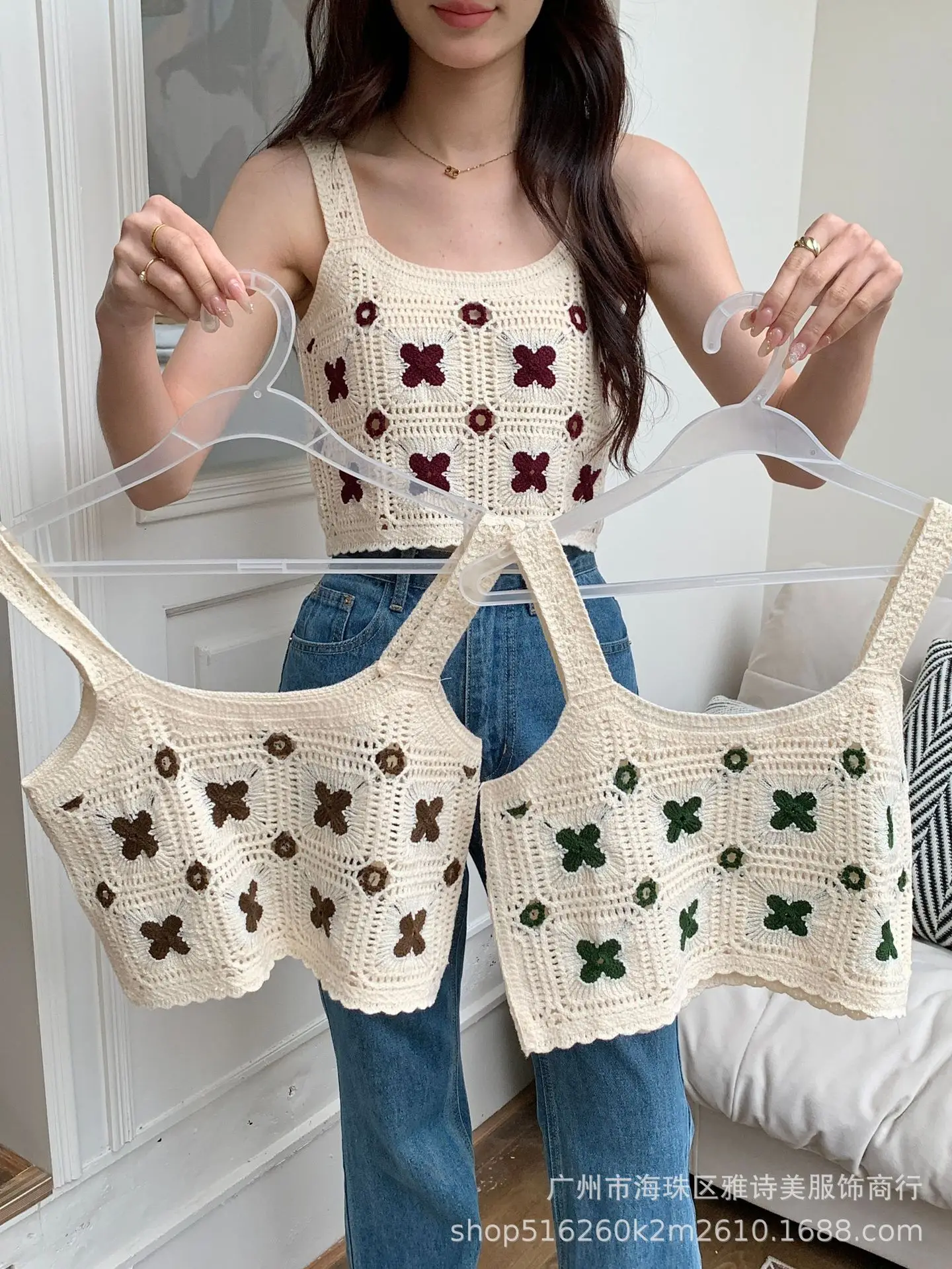 New Arrival Knitted Sleeveless Camisole Women Summer Top