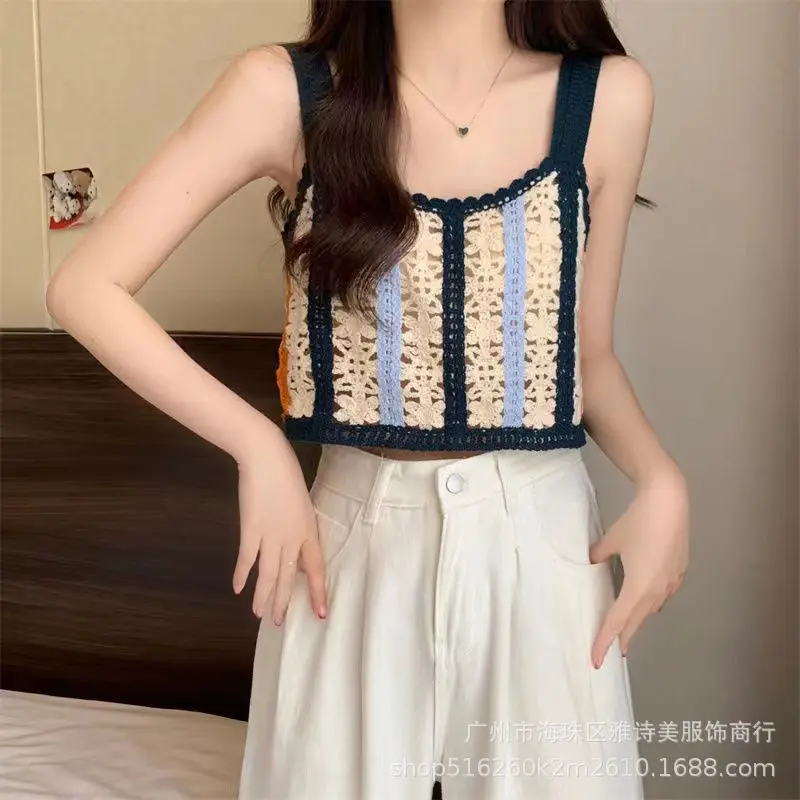 New Arrival Knitted Sleeveless Camisole Women Summer Top